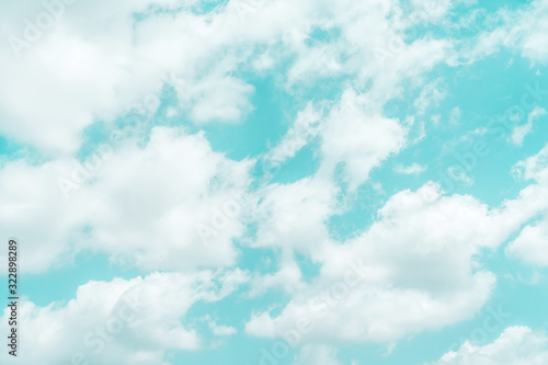 Copy space blue sky and white cloud abstract background.