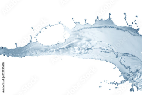 water splash isolated on white background,water