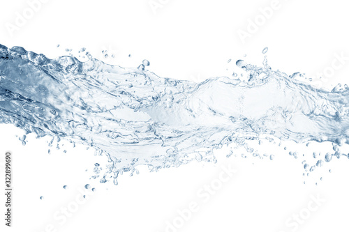 water splash isolated on white background water