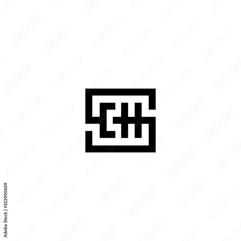 CH CHS C H S creative logo design template CH CHS C H S creative logo design template