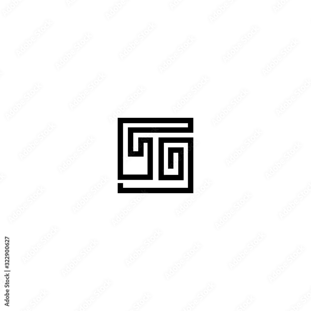 T creative logo design template