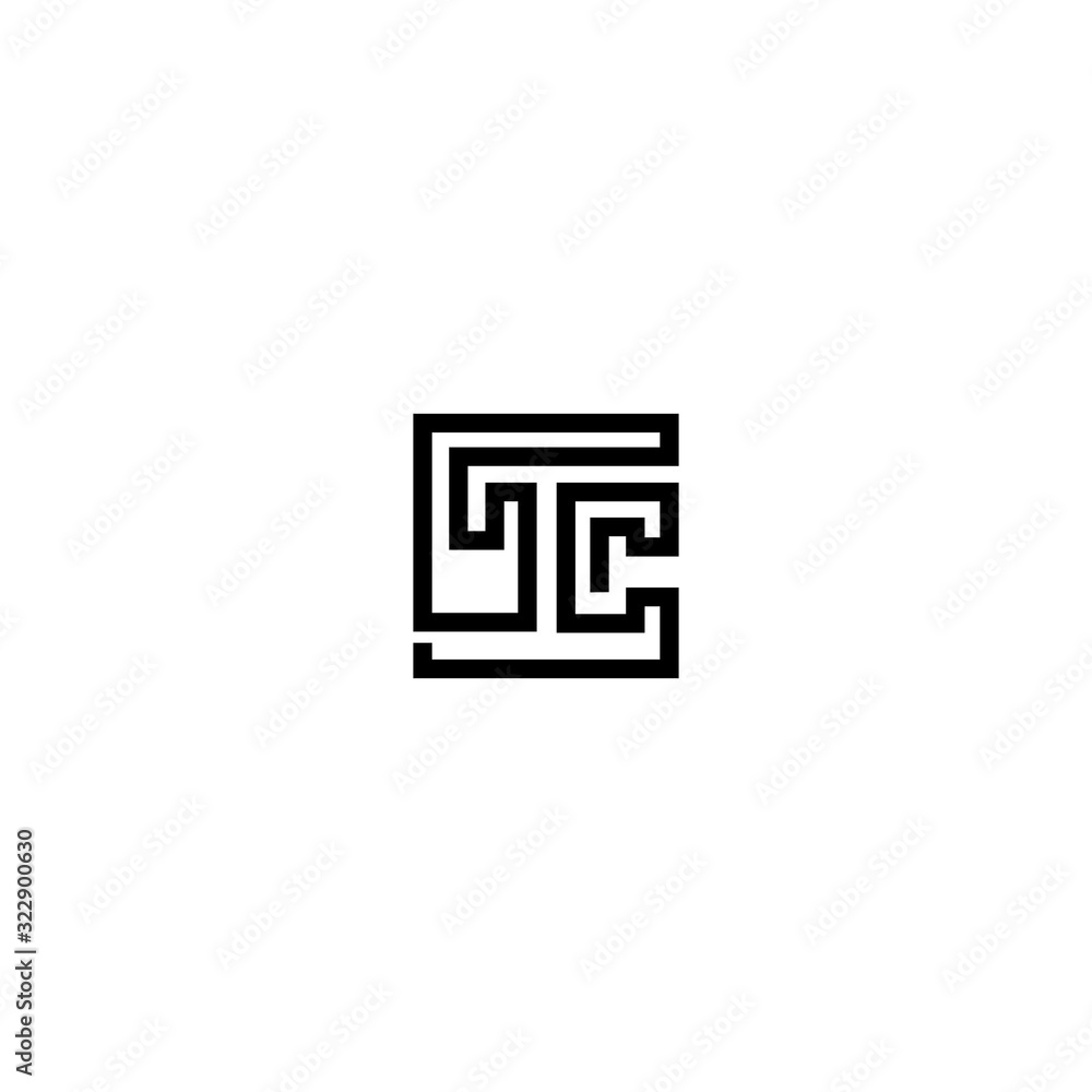 TC CT T C creative logo design template TC CT T C creative logo design template