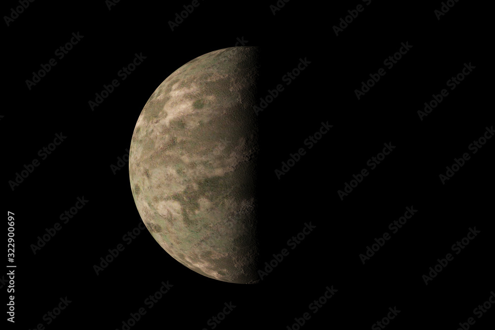 Little planet in dark background Little planet in dark background