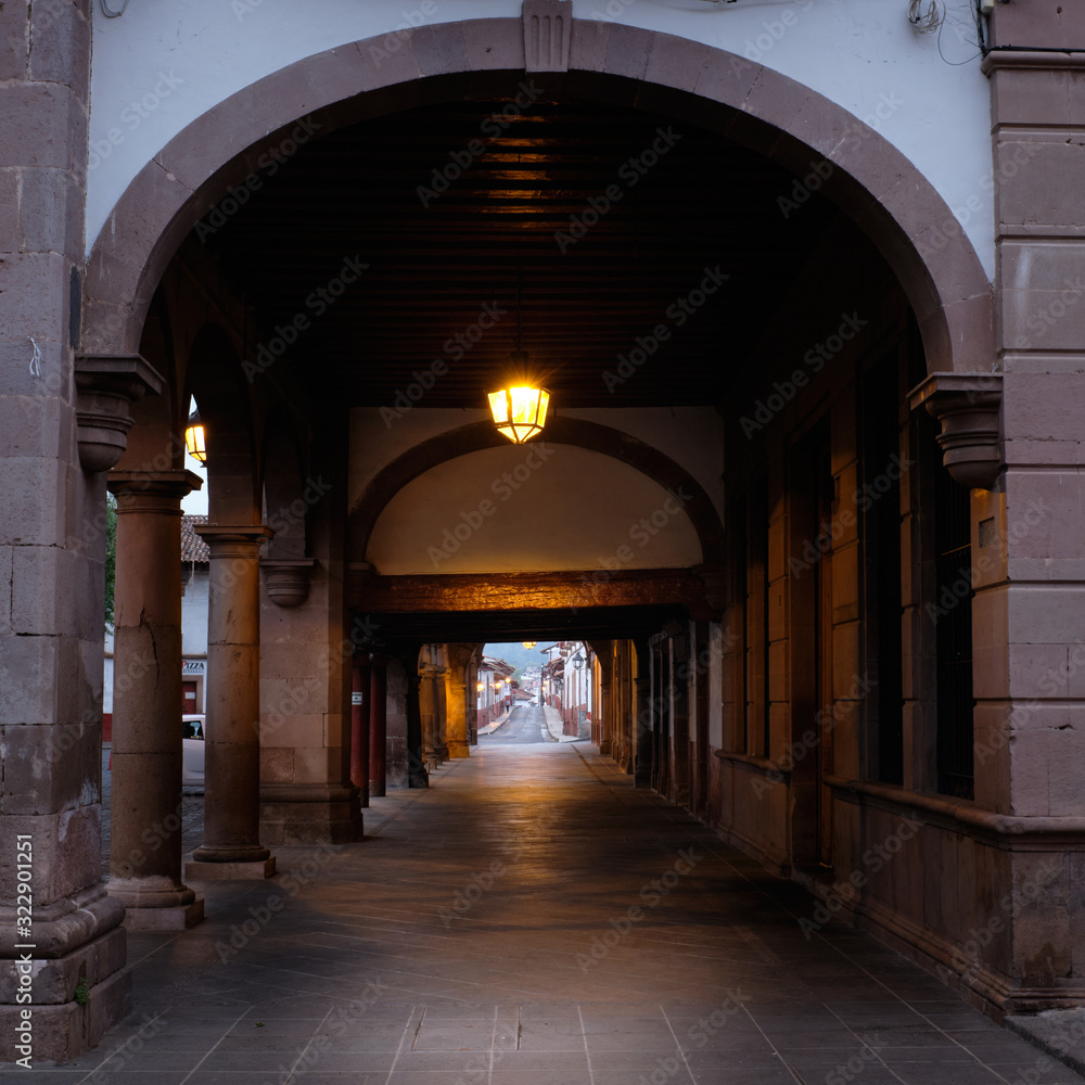 Fototapeta premium Calles de Patzcuaro Michoacan