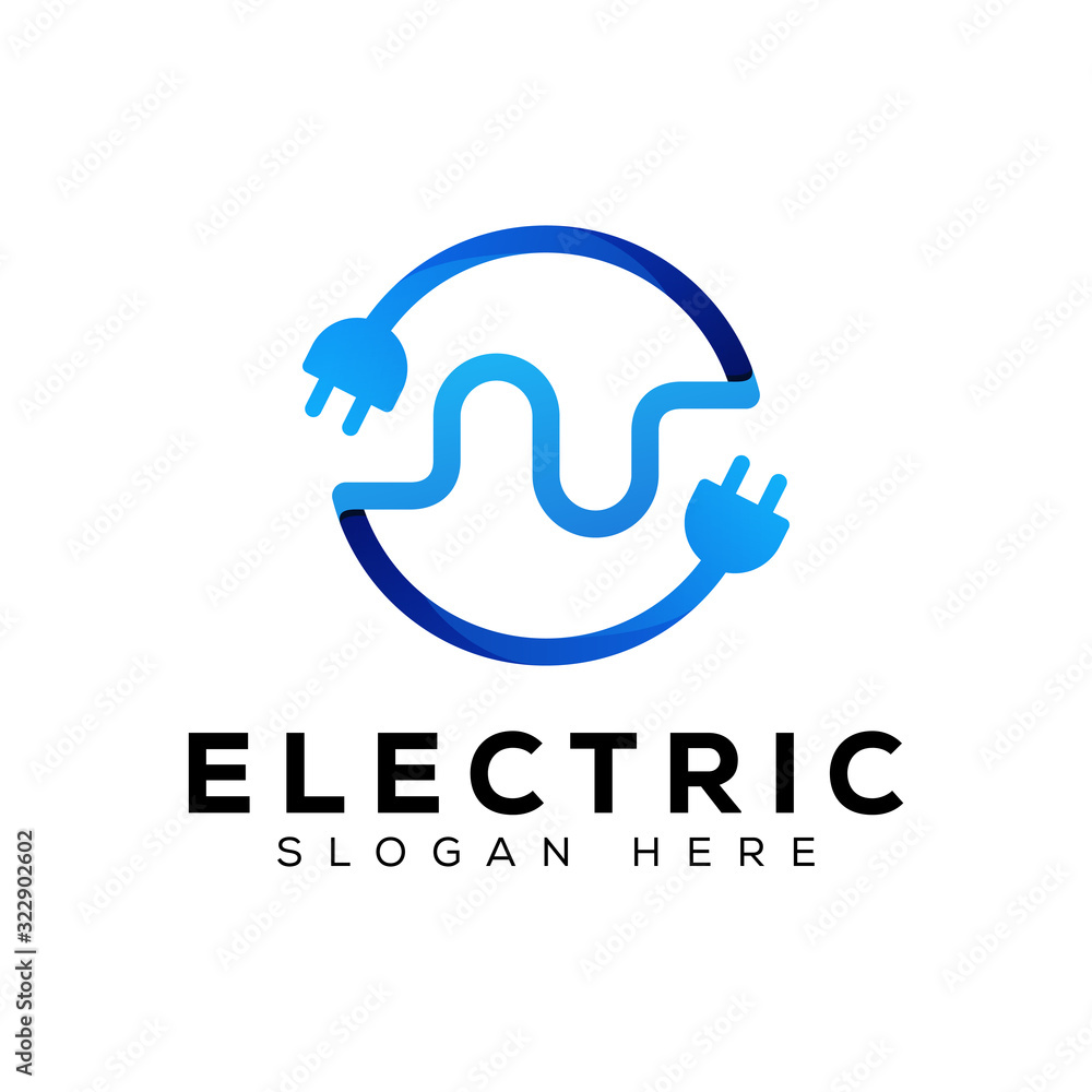 modern electric energy logo, symbol cable Letter E vector template modern electric energy logo, symbol cable Letter E vector template