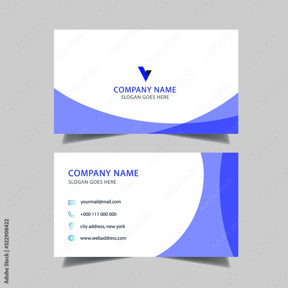 Fototapeta premium Modern creative business card design template