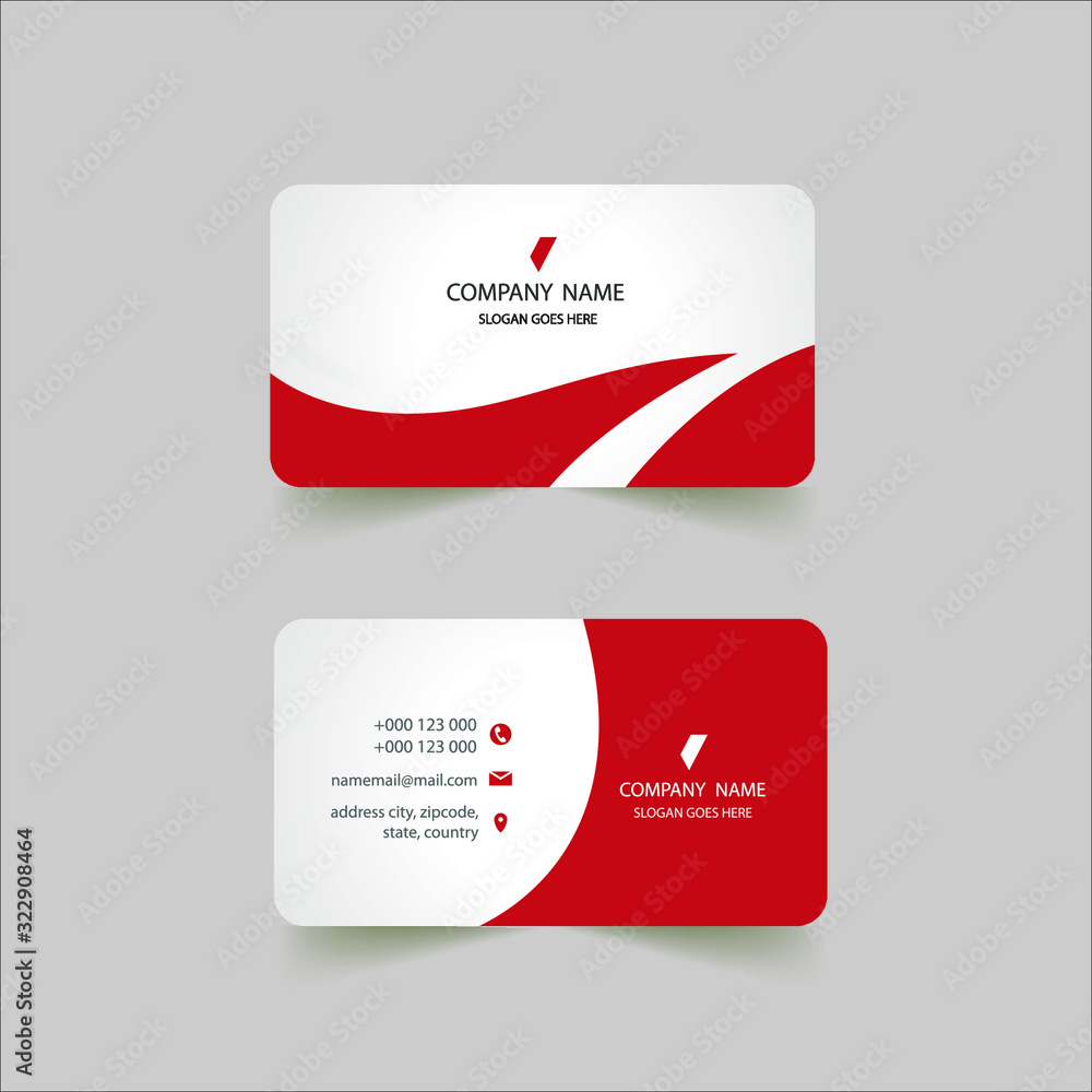 Modern creative business card design template Modern creative business card design template