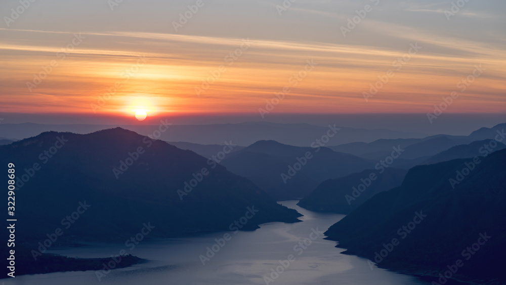 sunrise at Maeping National Park, Thailand