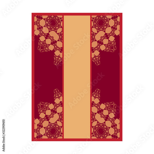 cover page design mandala ornamnet for menu, invitation card, banner book design vector