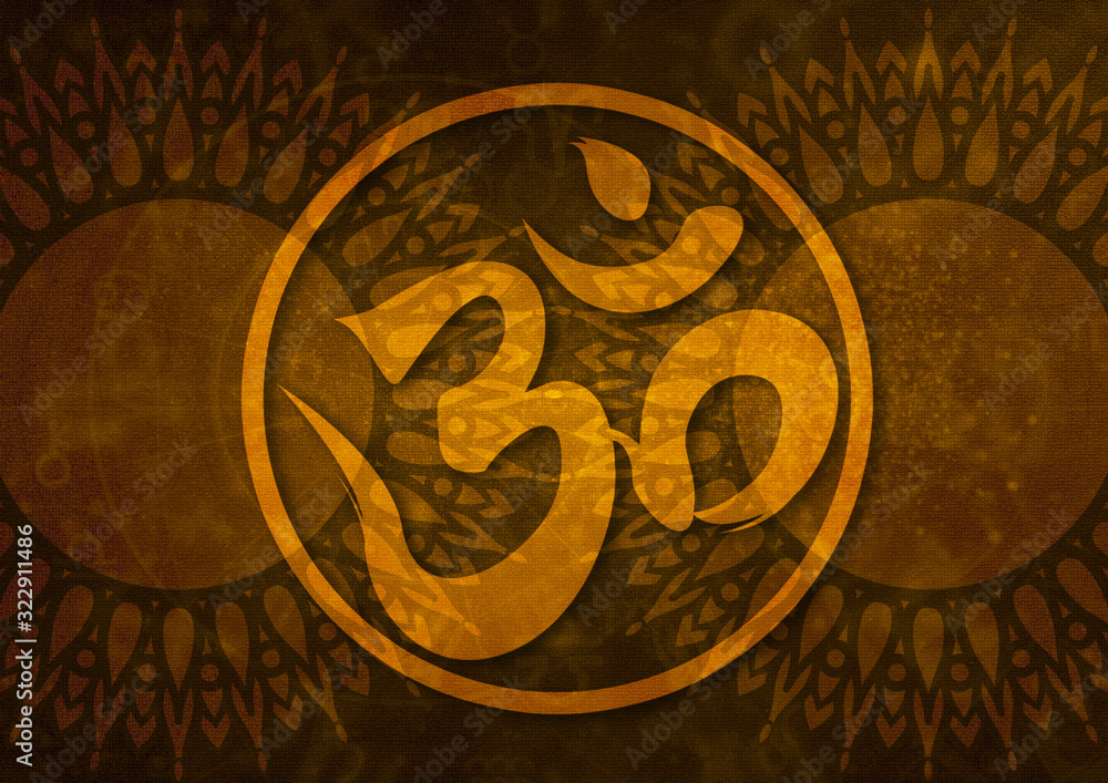 Ohm Ganesha Sign Pattern Background , Hindu god