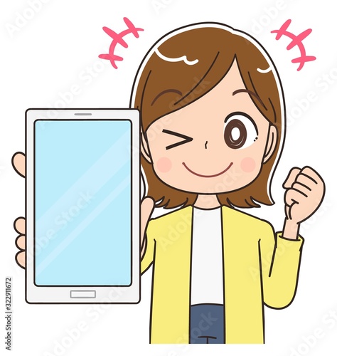 女性 マンガ アニメ 主婦 イラスト かわいい カジュアル