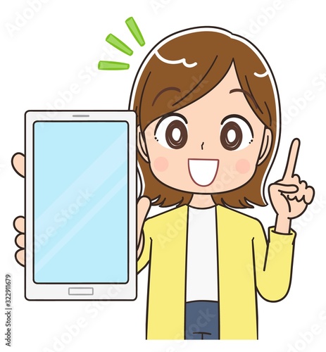 女性 マンガ アニメ 主婦 イラスト かわいい カジュアル