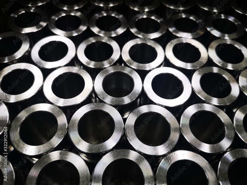 Stack Of Stainless Tube Metal Pipes Background Stack Of Stainless Tube Metal Pipes Background