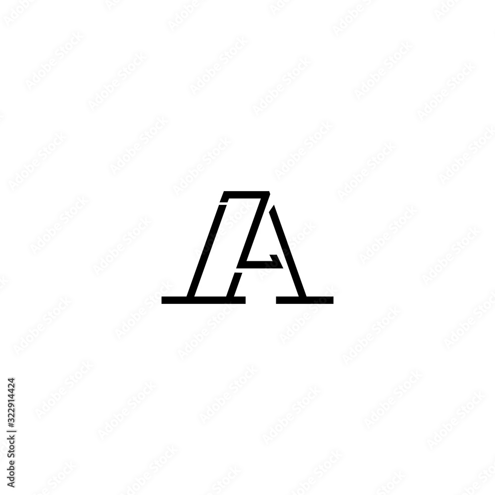 AZ ZA Z A creative logo design template AZ ZA Z A creative logo design template