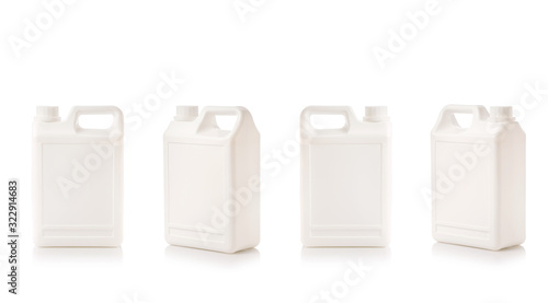 Canvas Print Blank white plastic bottle container