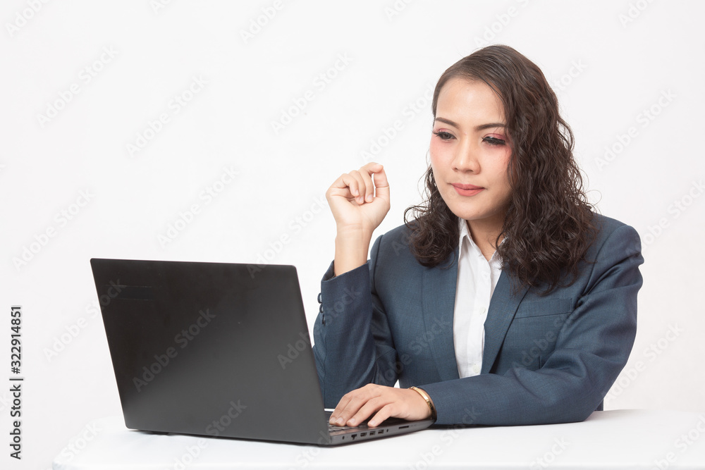 Beautiful businesswoman and her work Beautiful businesswoman and her work