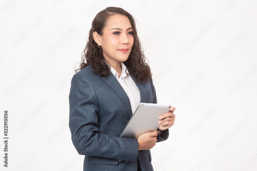 Beautiful businesswoman and her work Beautiful businesswoman and her work