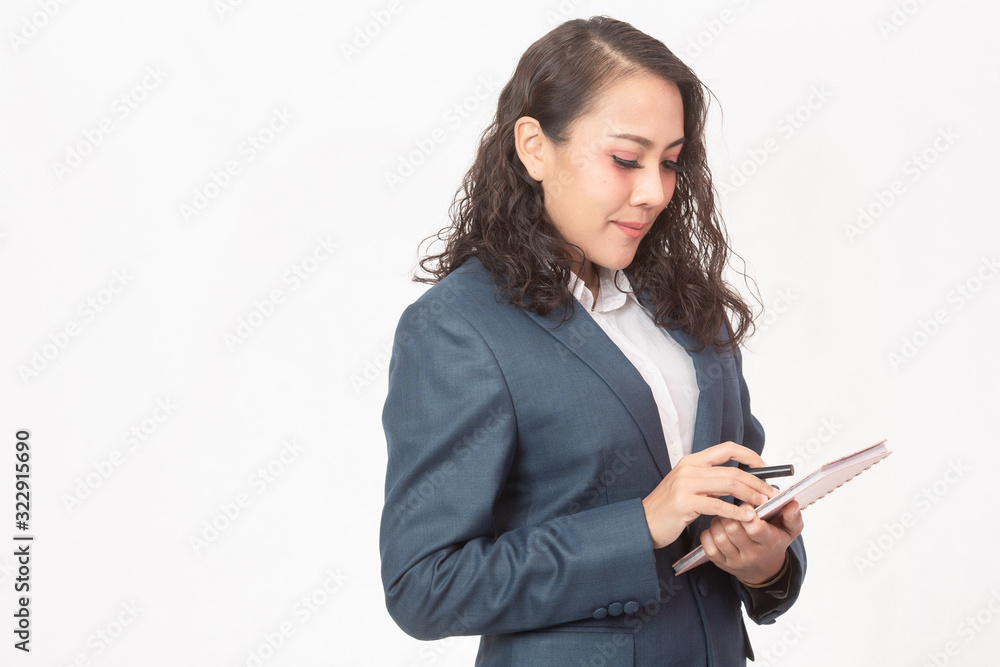 Beautiful businesswoman and her work Beautiful businesswoman and her work