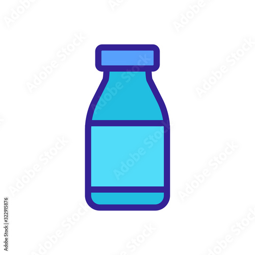 Lime juice icon vector. Thin line sign. Isolated contour symbol illustration