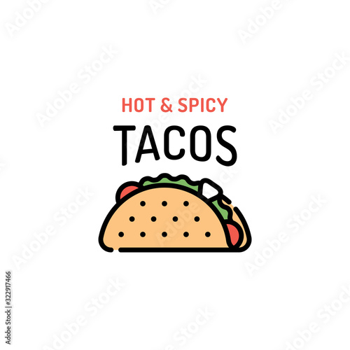 Taco Mexican Food  Logo Template