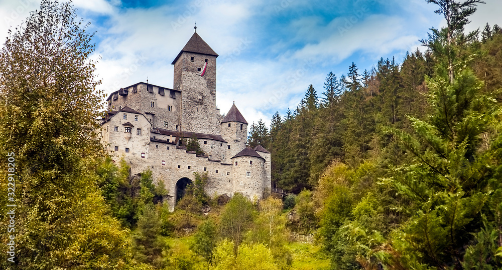 Taufers Castle from Sand in Taufers in South Tyrol Italy