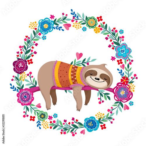 sleeping sloth