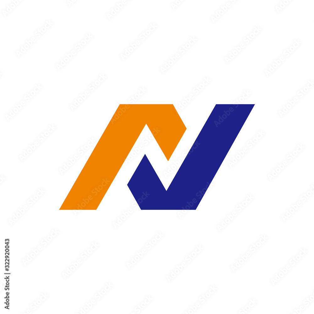 N Letter Icon Vector Logo Template Illustration Design N Letter Icon Vector Logo Template Illustration Design