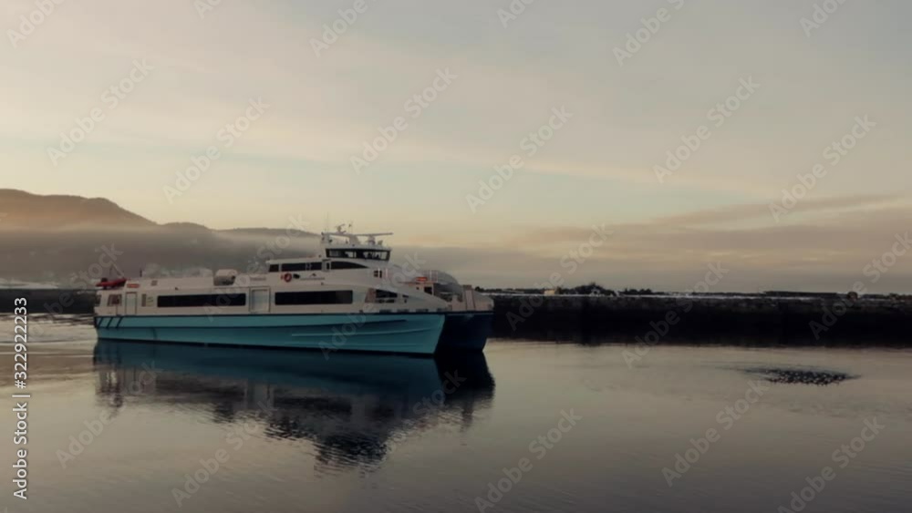 Boat in the sunset, Trondheim Boat in the sunset, Trondheim