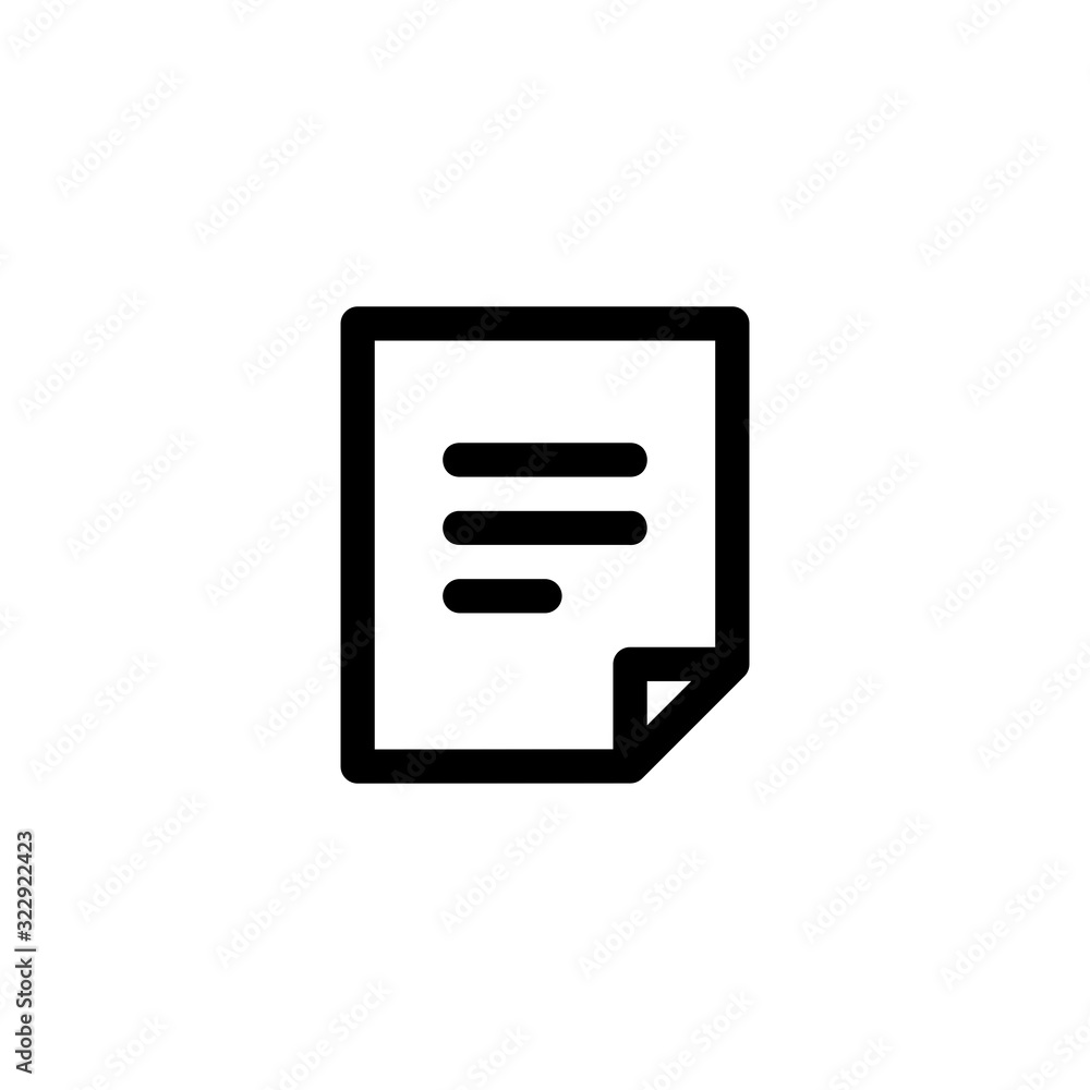 Document Icon. Business Icon Set Vector Logo Symbol. Document Icon. Business Icon Set Vector Logo Symbol.