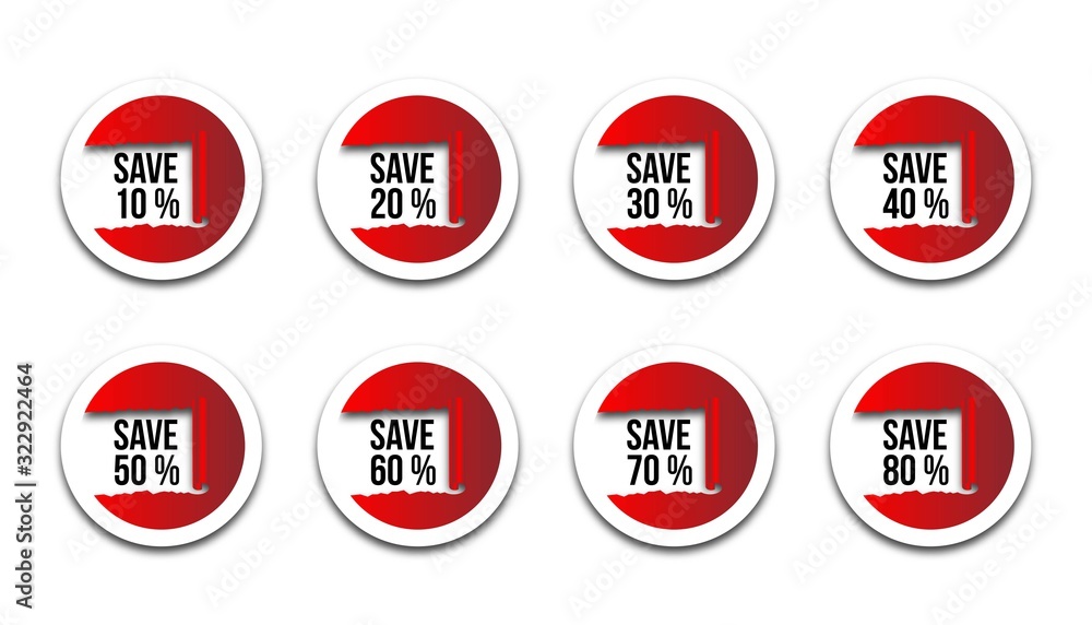 Save discount badge vector illustration. Save discount badge vector illustration.