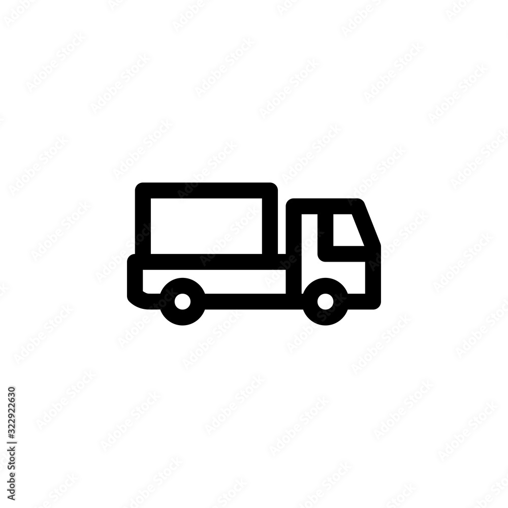 Delivery, Shipping Icon. Business Icon Set Vector Logo Symbol.