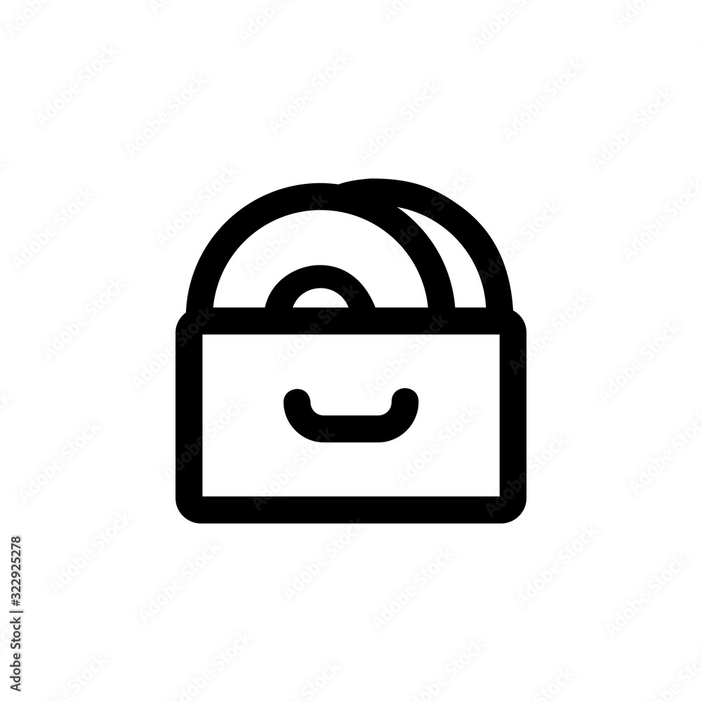 archive disc icon. Perfect for application, web, logo and presentation template. icon design line style archive disc icon. Perfect for application, web, logo and presentation template. icon design line style