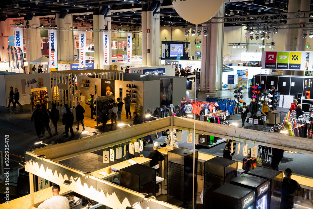 Foto de HelsinkiI, Finland MARCH 16, 2019 GOEXPO Winter 2019 fair in