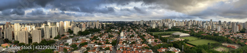 Panoramic view of the city of Sao Paulo  Brazil  South America. 