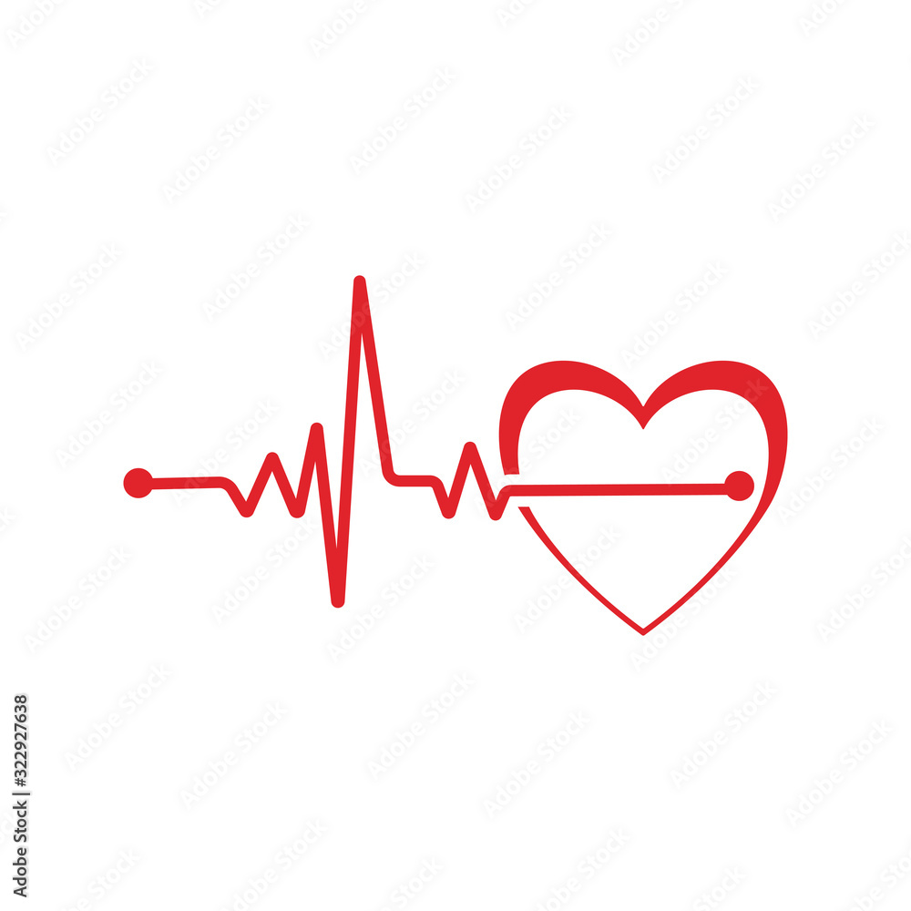 heart pulse Logo Template vector symbol heart pulse Logo Template vector symbol