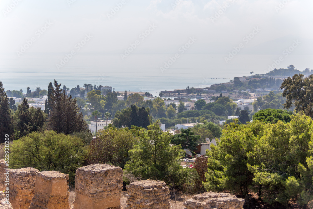 Carthage city, Tunisia. UNESCO world heritage.