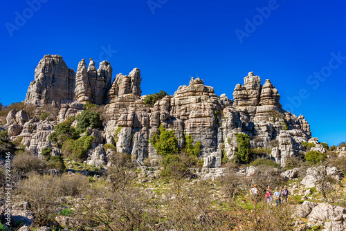 El Torcal de Antequera, Andalusia, Spain, near Antequera, province Malaga.