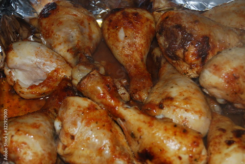 Hot and Steamy Barbecued Chicken Drumsticks