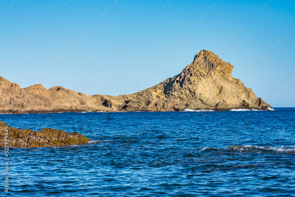 Rocky Coast of Cabo de Gata Nijar Park, Almeria, Spain