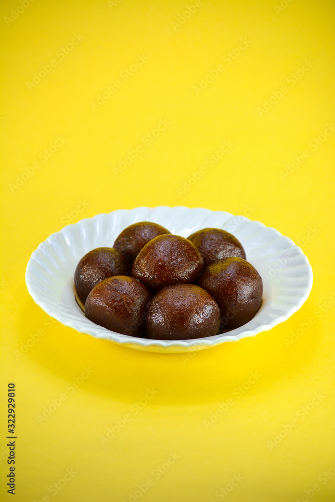 Obraz premium Indian Dessert or Sweet Dish Gulab Jamun