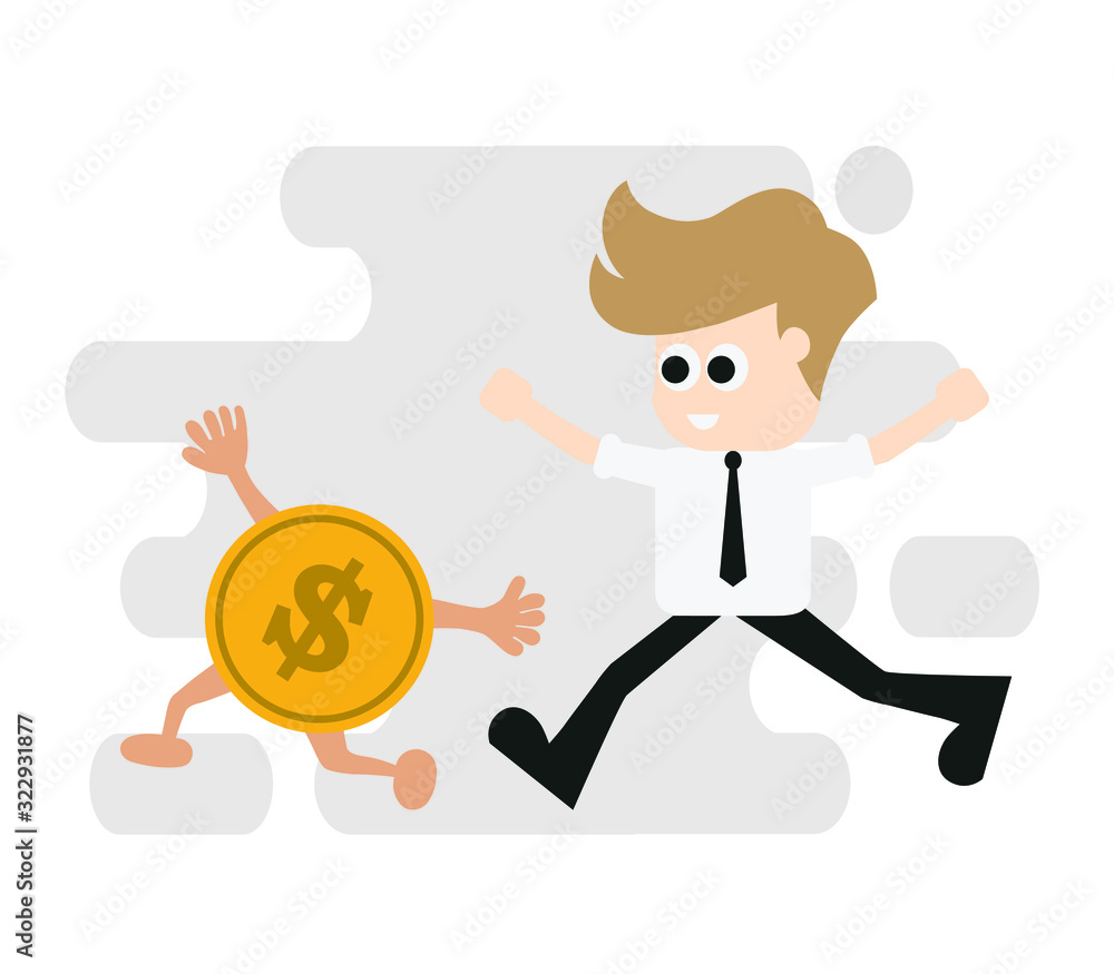 business man concept ,Vector illustration. business man concept ,Vector illustration.
