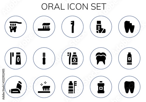 oral icon set