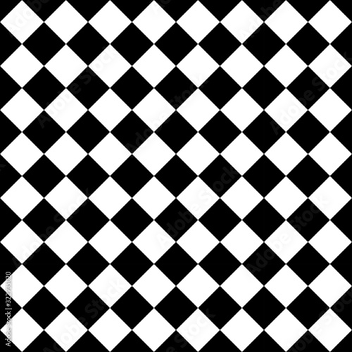 seamless black and white pattern with diamonds. vector illustration