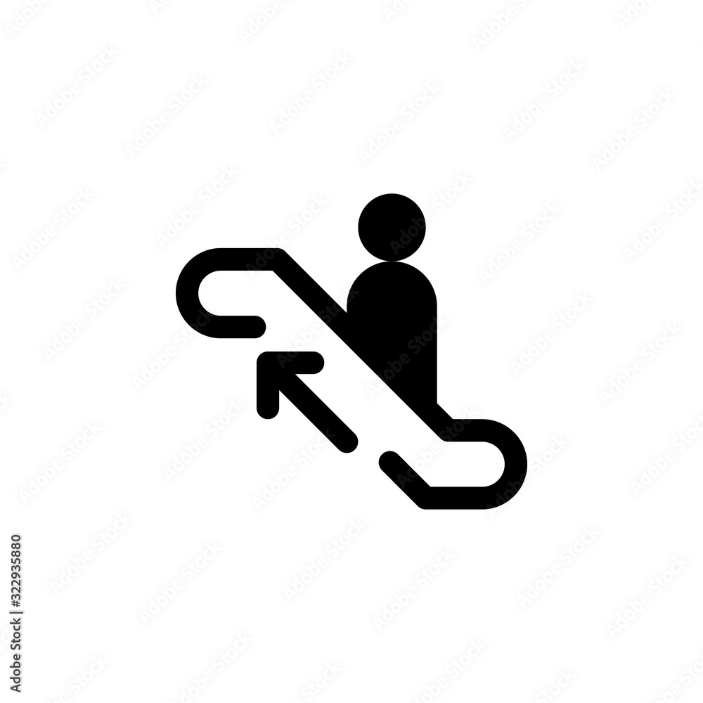 escalator icon for public sign. vector EPS10 Illustration escalator icon for public sign. vector EPS10 Illustration
