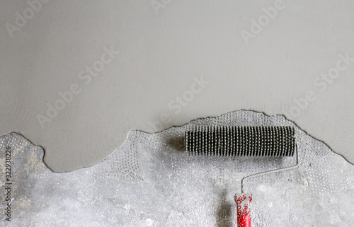 Fill screed floor repair and furnish, shallow dof