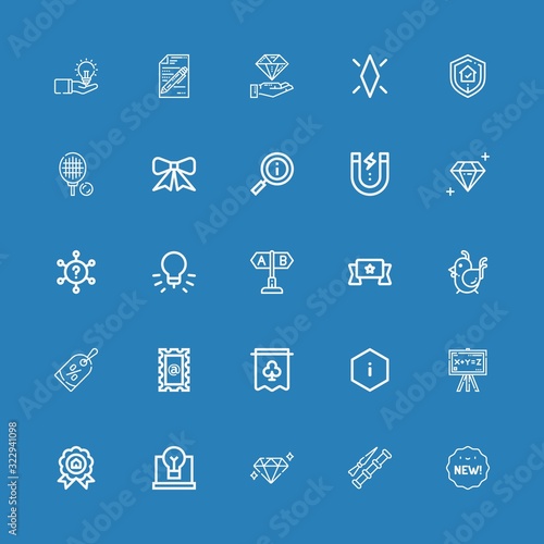Editable 25 quality icons for web and mobile