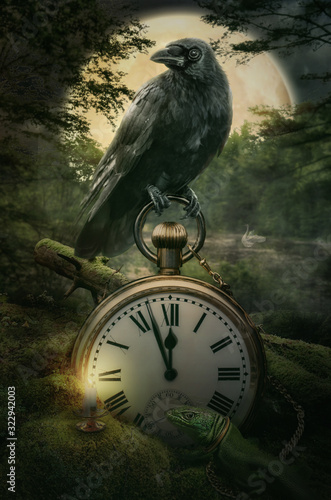 fairy raven guardian of time