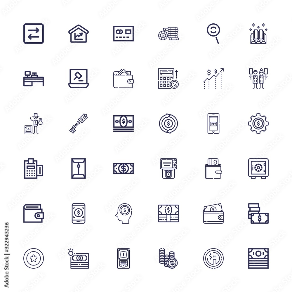 Editable 36 currency icons for web and mobile Editable 36 currency icons for web and mobile