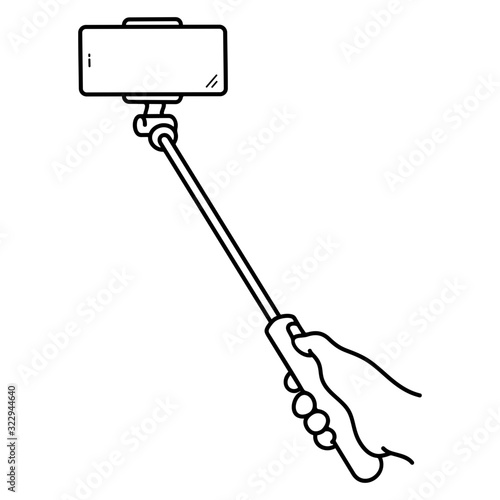 Extendable selfie stick