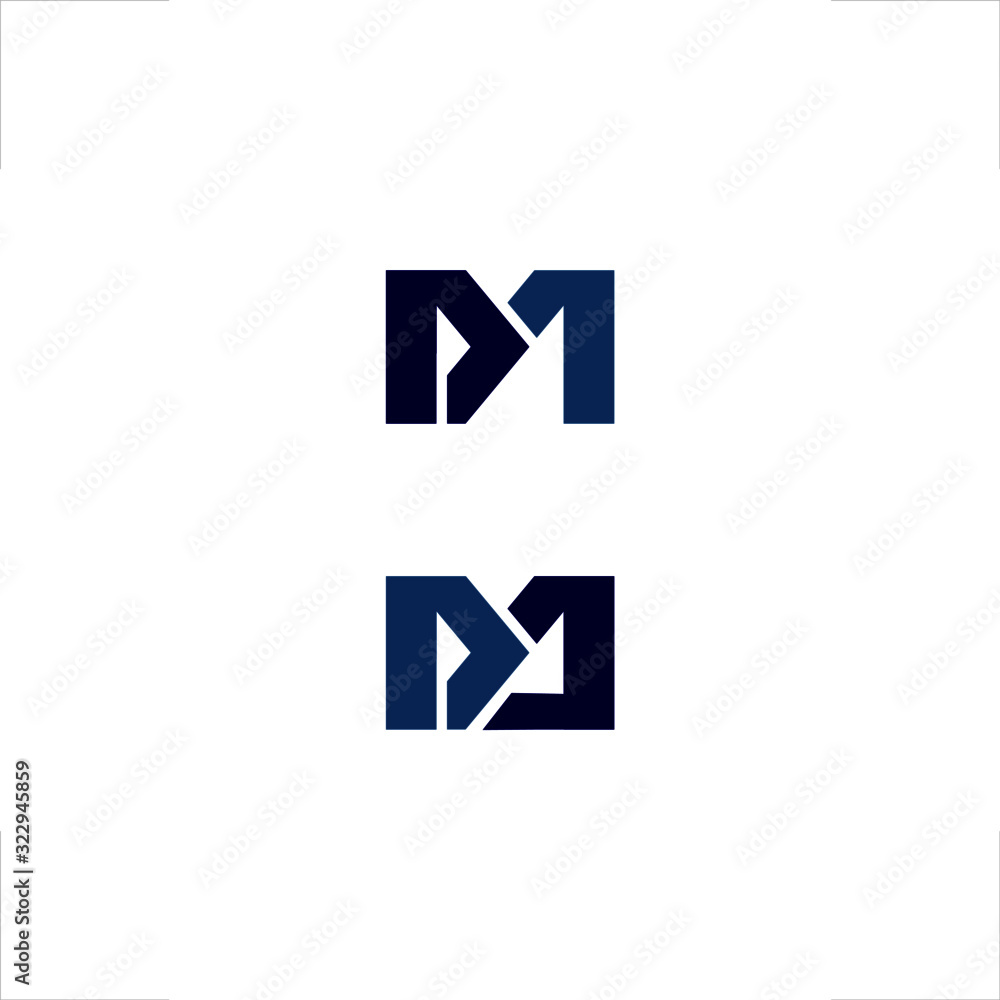 M D A letter logo initial design M D A letter logo initial design
